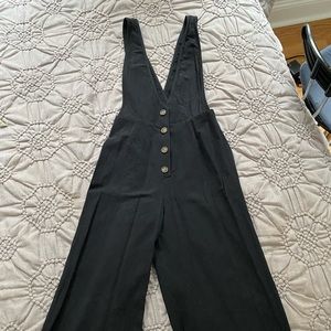 Black jumpsuit with buttons